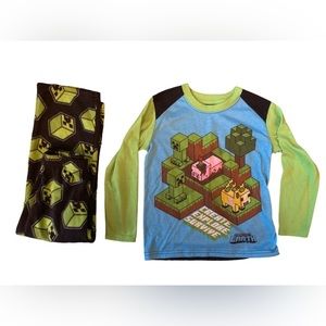 Minecraft Pajama Set Sz 4/5